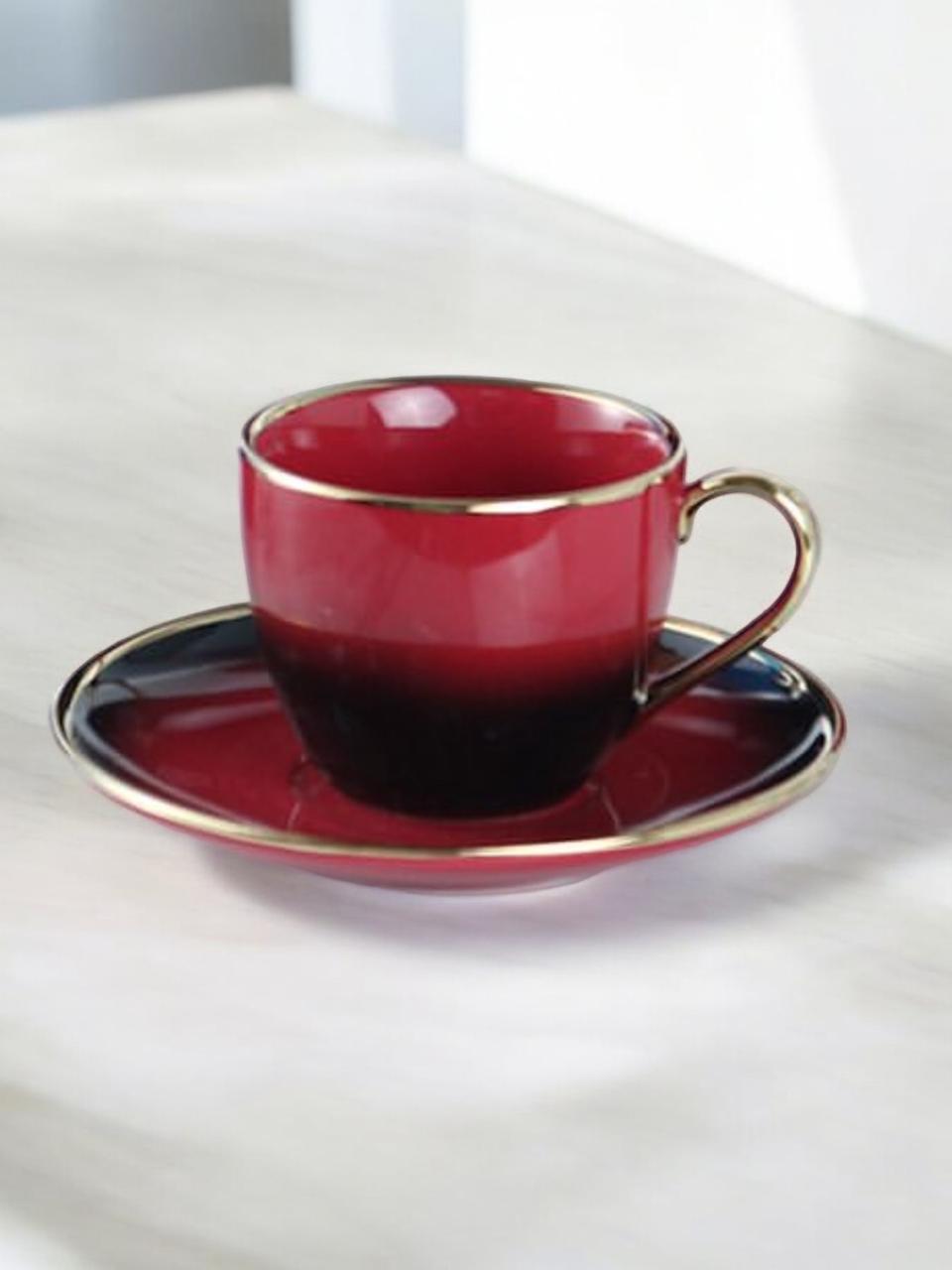 Premium LUXE - Tea Cup with Saucer Set - set of 12