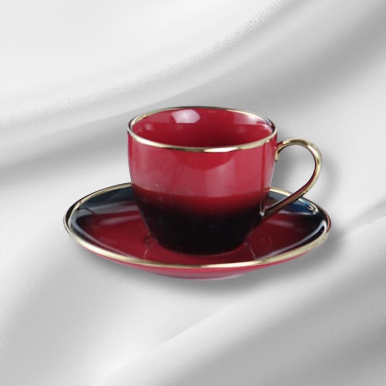 Premium LUXE - Tea Cup with Saucer Set - set of 12