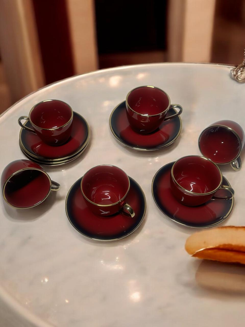 Premium LUXE - Tea Cup with Saucer Set - set of 12