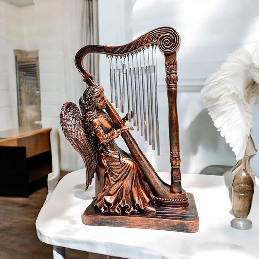 Luxe Decor - Heaven Angel Figurine - Wind Chime - Table Top
