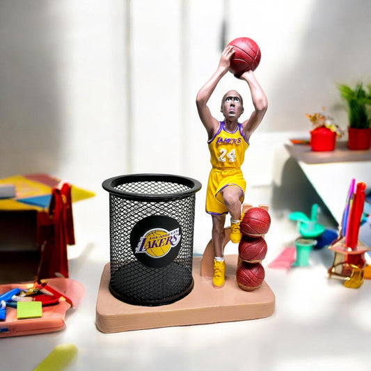 Basket Ball Lakers Pen Stand | Table Top or Desk Organizer | Office and Home