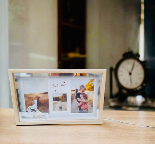 LED Photo Frame - Three Photos