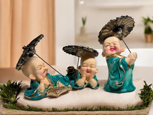 Laughing Buddha - Set of 3 - Home Decor