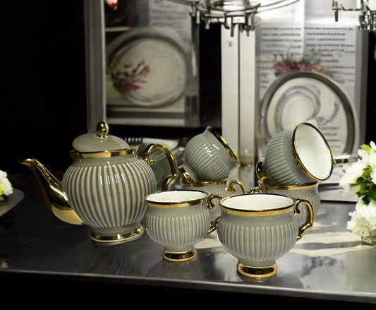 Premium Tea Cup Set with Kettle