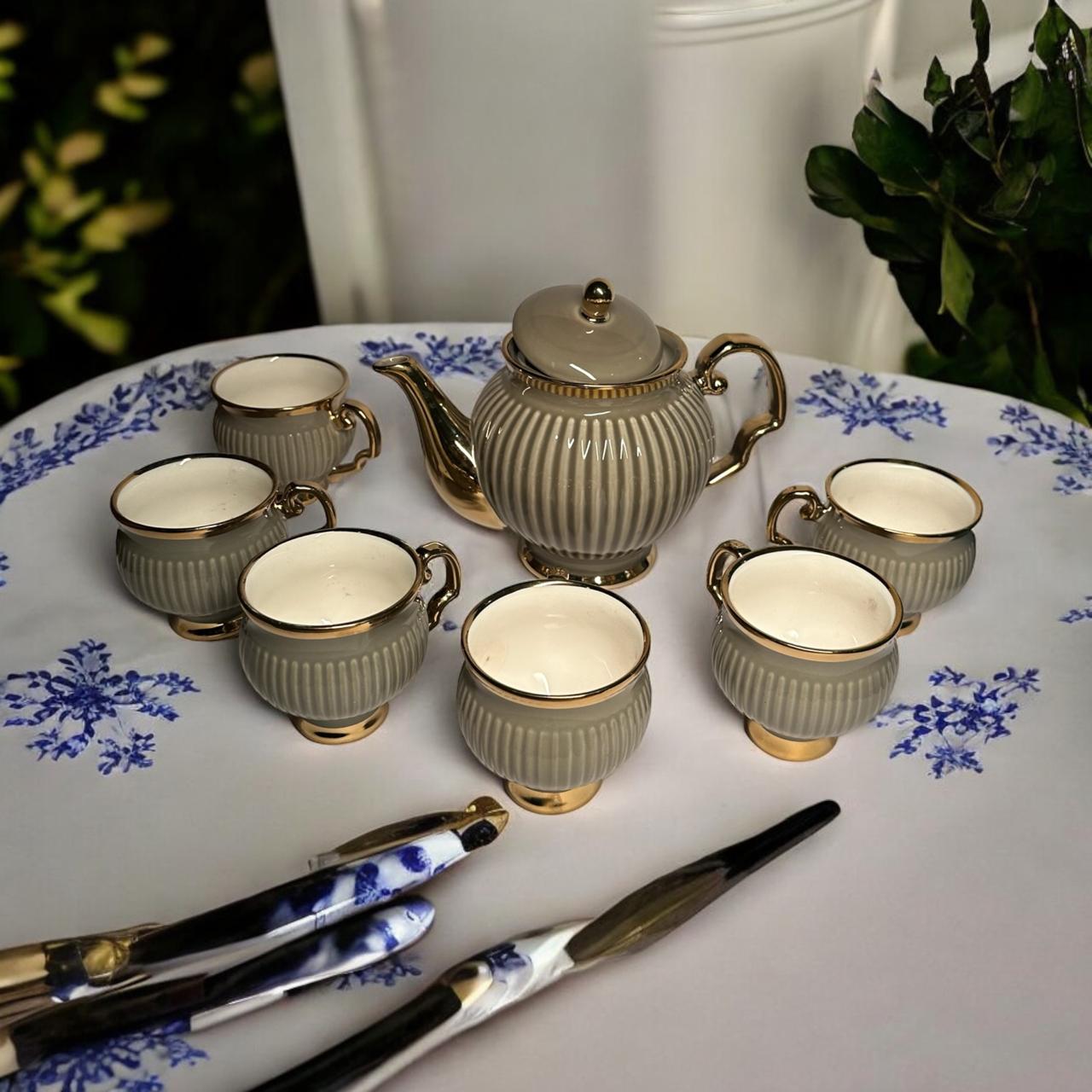 Premium Tea Cup Set with Kettle