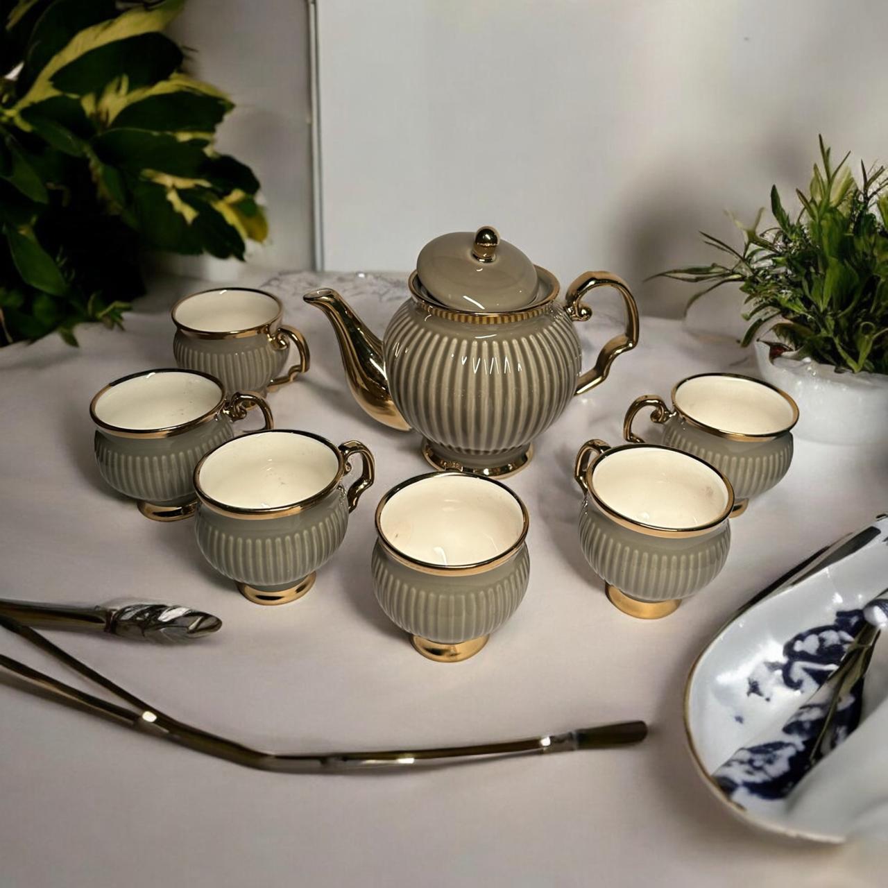 Premium Tea Cup Set with Kettle