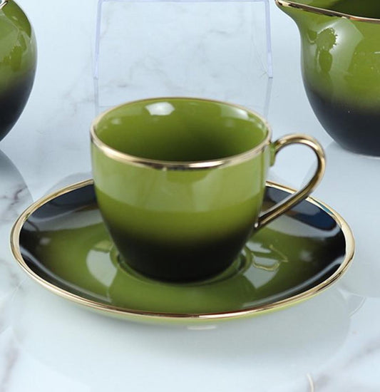 Premium LUXE - Tea Cup with Saucer Set - set of 12